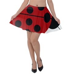 Ladybug Insects Colors Alegre Velvet Skater Skirt