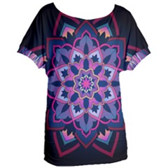 Mandala Circular Pattern Women s Oversized Tee by Celenk