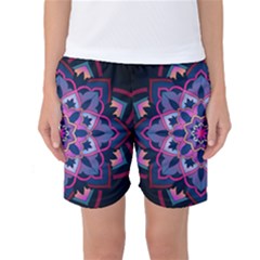 Mandala Circular Pattern Women s Basketball Shorts