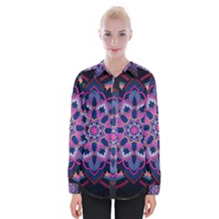 Mandala Circular Pattern Womens Long Sleeve Shirt