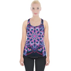 Mandala Circular Pattern Piece Up Tank Top