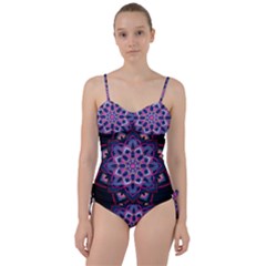 Mandala Circular Pattern Sweetheart Tankini Set