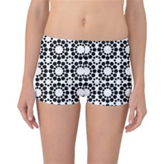 Pattern Seamless Monochrome Boyleg Bikini Bottoms