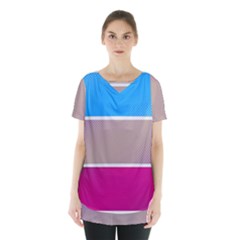 Pattern Template Banner Background Skirt Hem Sports Top