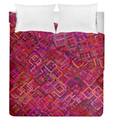 Pattern Background Square Modern Duvet Cover Double Side (queen Size)