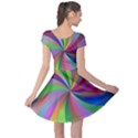 Spiral Background Design Swirl Cap Sleeve Dress View2