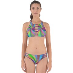 Spiral Background Design Swirl Perfectly Cut Out Bikini Set by Celenk