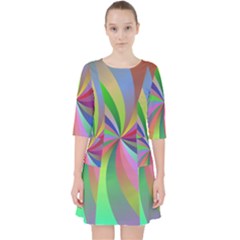 Spiral Background Design Swirl Pocket Dress