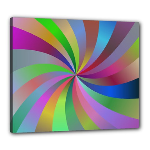 Spiral Background Design Swirl Canvas 24  X 20  by Celenk