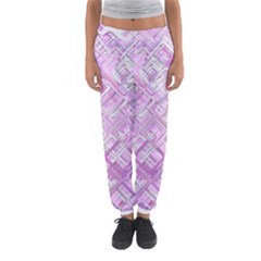 Pink Modern Background Square Women s Jogger Sweatpants by Celenk