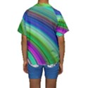 Motion Fractal Background Kids  Short Sleeve Swimwear View2