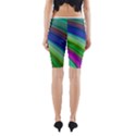 Motion Fractal Background Yoga Cropped Leggings View2