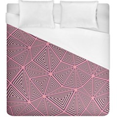 Purple Triangle Background Abstract Duvet Cover (king Size) by Celenk