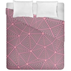 Purple Triangle Background Abstract Duvet Cover Double Side (california King Size) by Celenk