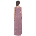 Purple Triangle Background Abstract Empire Waist Maxi Dress View2