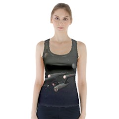 Space Travel Spaceship Space Racer Back Sports Top by Celenk