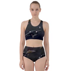 Space Travel Spaceship Space Racer Back Bikini Set