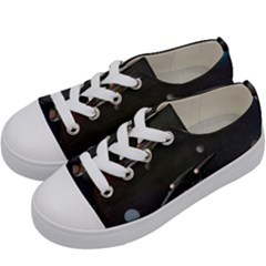 Space Travel Spaceship Space Kids  Low Top Canvas Sneakers