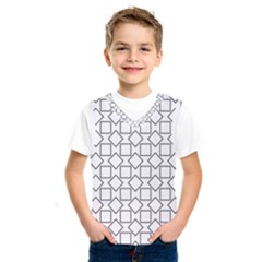 Square Line Stripe Pattern Kids  Sportswear by Celenk