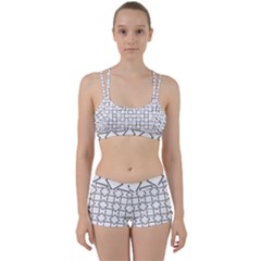 Square Line Stripe Pattern Women s Sports Set by Celenk