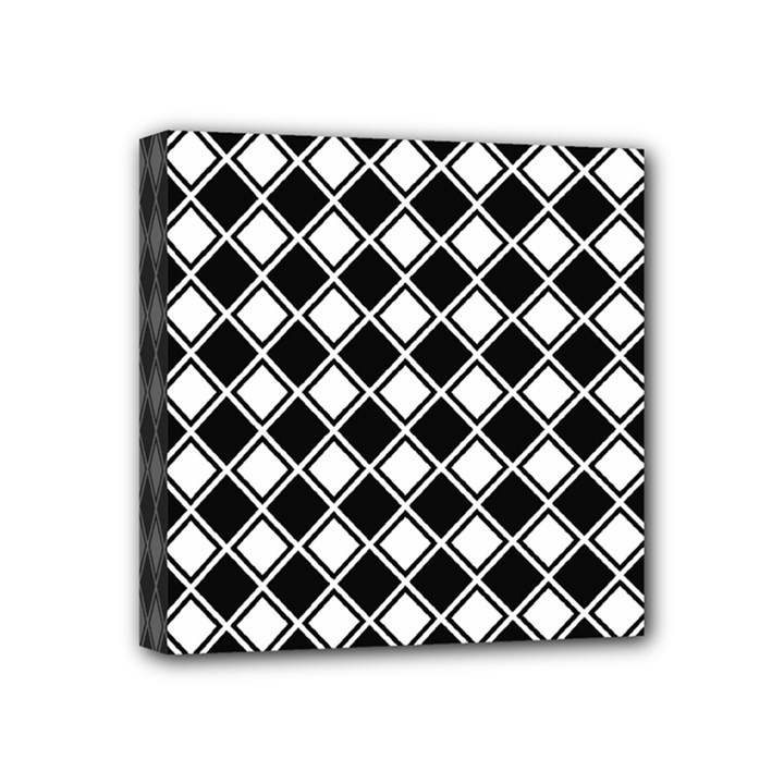 Square Diagonal Pattern Seamless Mini Canvas 4  x 4 