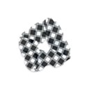 Square Diagonal Pattern Seamless Velvet Scrunchie View1