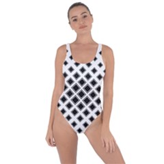 Square Pattern Monochrome Bring Sexy Back Swimsuit