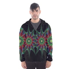 Star Abstract Burst Starburst Hooded Wind Breaker (men) by Celenk