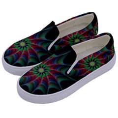 Star Abstract Burst Starburst Kids  Canvas Slip Ons