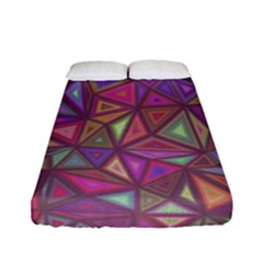 Triangle Background Abstract Fitted Sheet (full/ Double Size)