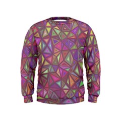 Triangle Background Abstract Kids  Sweatshirt