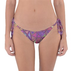 Triangle Background Abstract Reversible Bikini Bottom