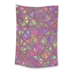 Triangle Background Abstract Small Tapestry by Celenk