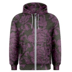 Purple Black Red Fabric Textile Men s Zipper Hoodie