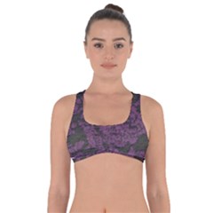 Purple Black Red Fabric Textile Got No Strings Sports Bra