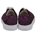 Purple Black Red Fabric Textile Kids  Low Top Canvas Sneakers View4