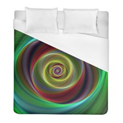 Spiral Vortex Fractal Render Swirl Duvet Cover (full/ Double Size) by Celenk