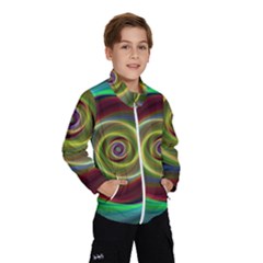 Spiral Vortex Fractal Render Swirl Wind Breaker (kids) by Celenk