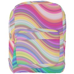 Wave Background Happy Design Full Print Backpack