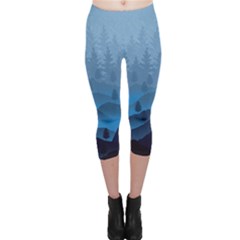 Blue Mountain Capri Leggings 