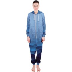 Blue Mountain Hooded Jumpsuit (ladies)  by berwies