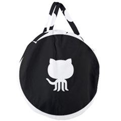 Logo Icon Github Giant Round Zipper Tote by Celenk