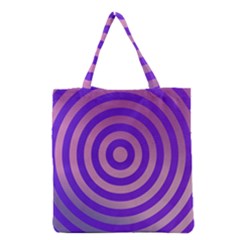 Circle Target Focus Concentric Grocery Tote Bag by Celenk