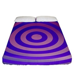 Circle Target Focus Concentric Fitted Sheet (king Size)