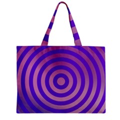 Circle Target Focus Concentric Zipper Mini Tote Bag by Celenk