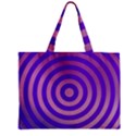 Circle Target Focus Concentric Zipper Mini Tote Bag View2