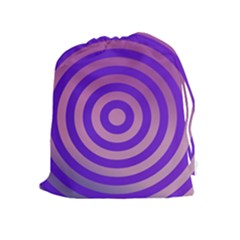 Circle Target Focus Concentric Drawstring Pouches (extra Large) by Celenk