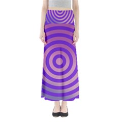 Circle Target Focus Concentric Full Length Maxi Skirt by Celenk