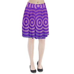 Circle Target Focus Concentric Pleated Skirt by Celenk