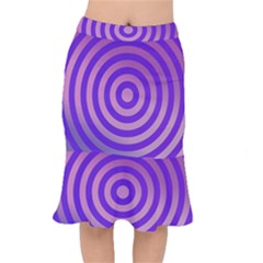 Circle Target Focus Concentric Mermaid Skirt by Celenk